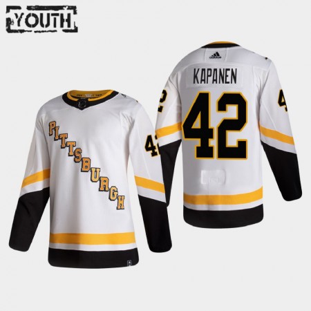 Camisola Pittsburgh Penguins Kasperi Kapanen 42 2020-21 Reverse Retro Authentic - Criança